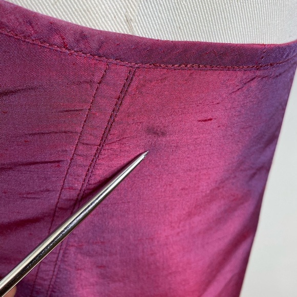 100% DUPIONI SILK LACE UP FRONT CORSET VEST! - Picture 10 of 10